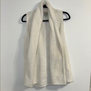 Saturday Sunday by Anthropologie  Cozy White Sleeveless Vest